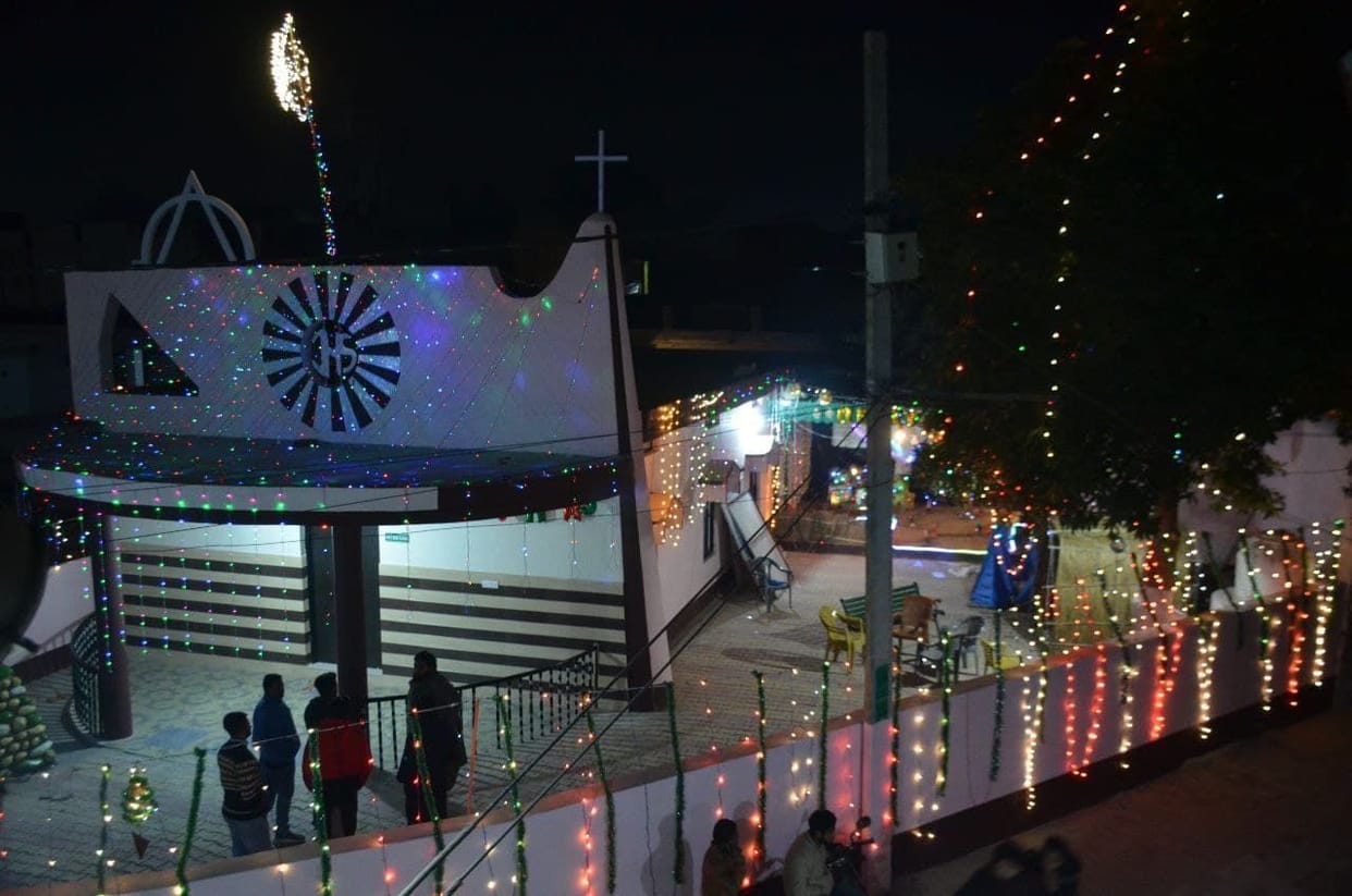 Christmas preparations are in full swing, churches are being decorated with electric skirts