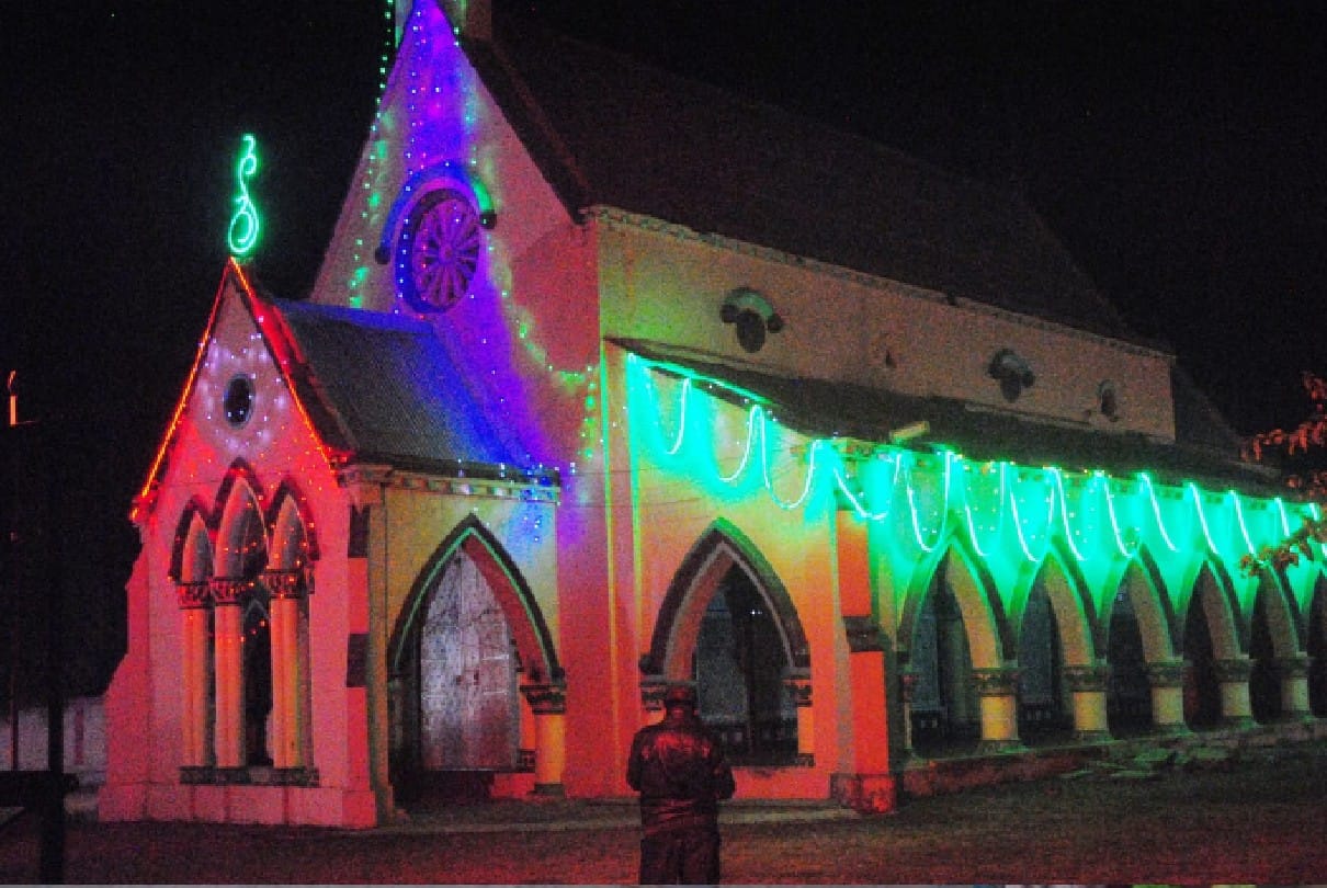 Sehore: Like a bride being decorated 187-year-old church for Christmas, it took 27 years to build