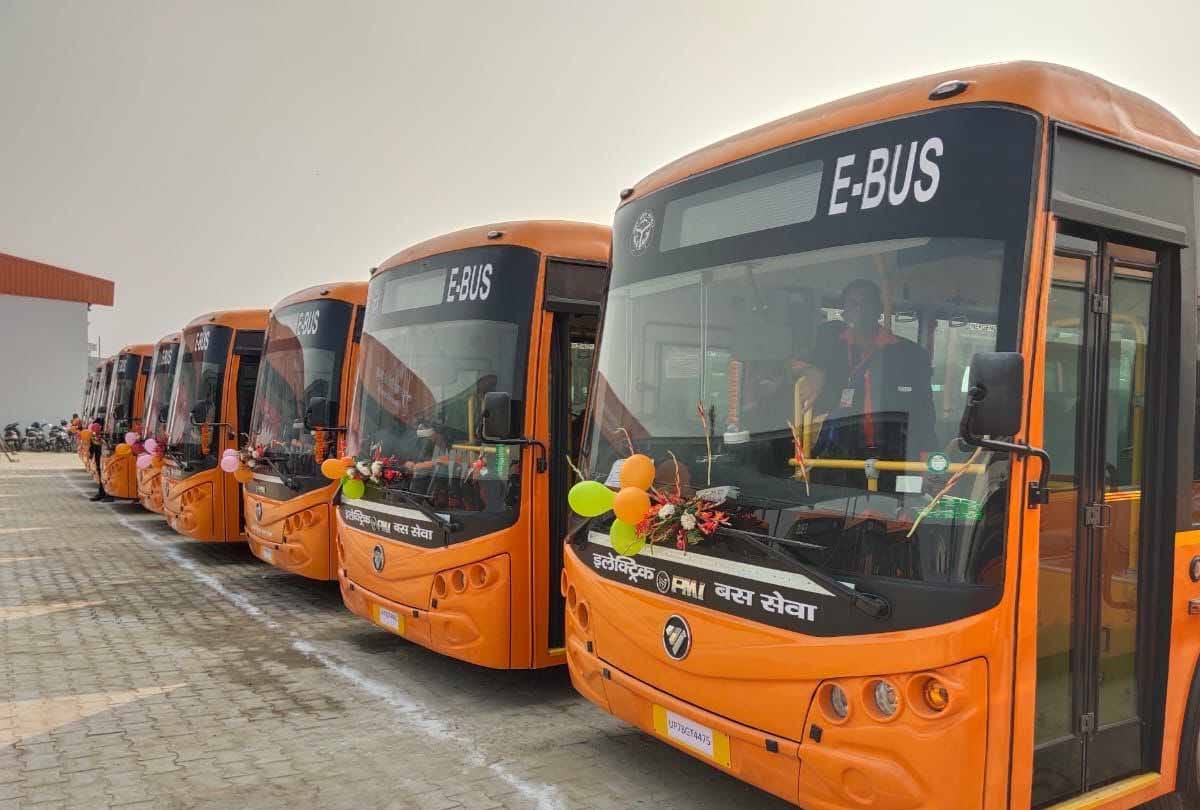 20 more e-buses run in Kanpur: Now a total of 40 e-buses have started operating on five routes