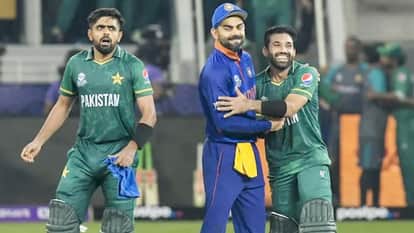 विराट कोहली, बाबर आजम और मोहम्मद रिजवान