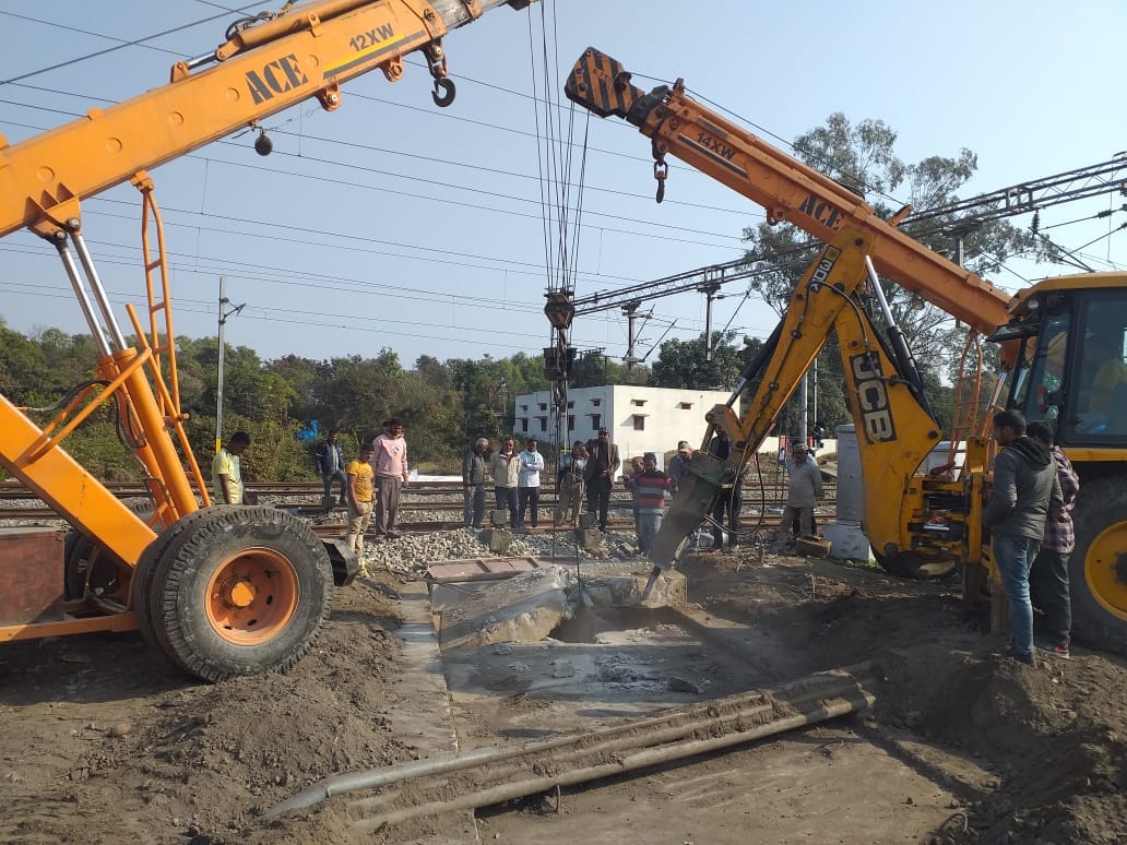 Slab replacement work completed within nine hours