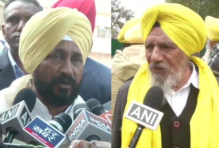 Punjab CM Charanjit Channi Meets Farmer Leader Joginder Ugrahan in Chandigarh