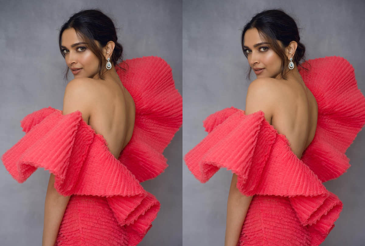 deepika padukone 83 red carpet promotion look gorgeous in bold neckline