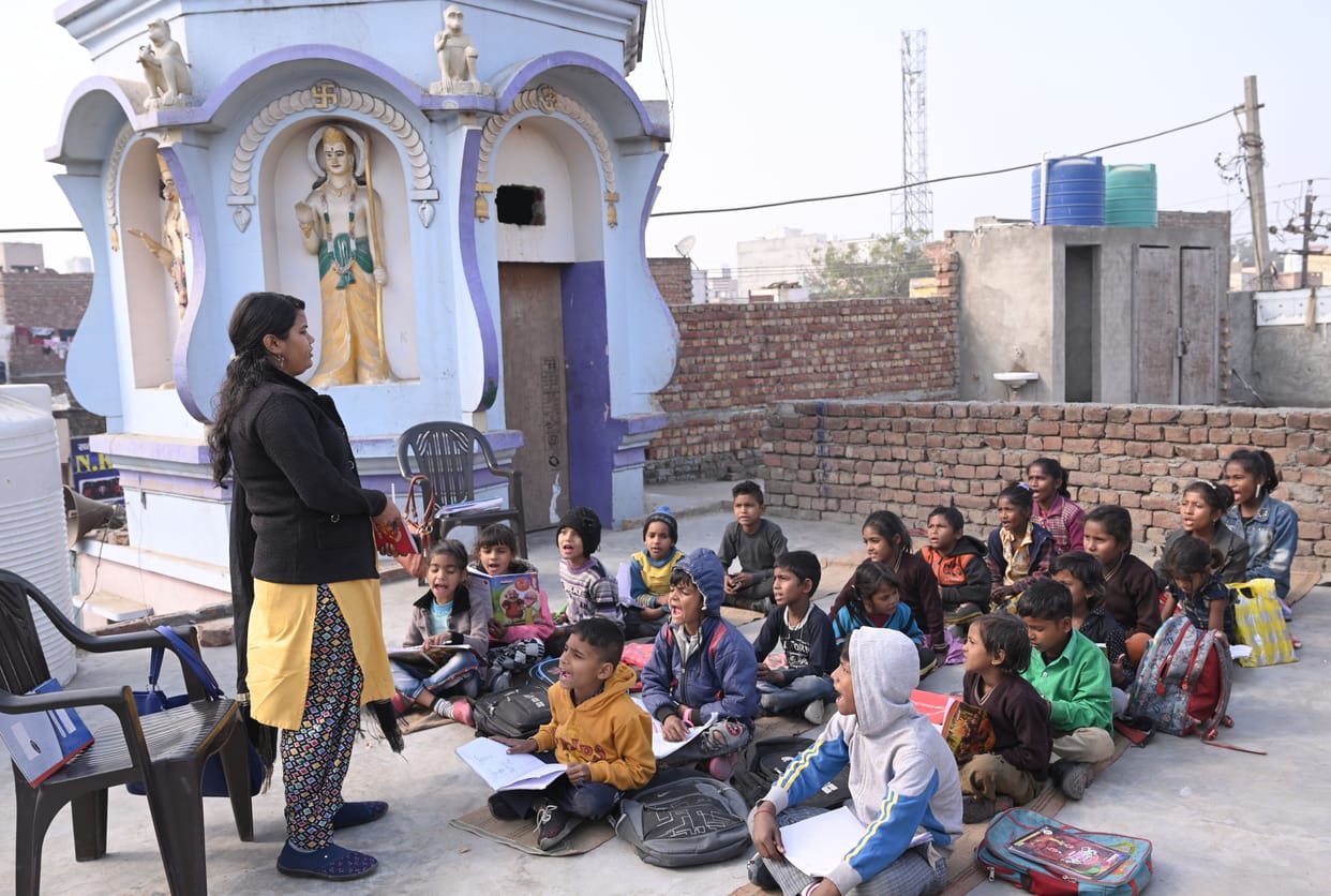 Train coaches turned into class rooms, education caught the pace