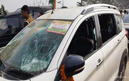 Attack on jansankhya Samadhan Yatra in ghazipur several vehicles damaged and six injured Samajwadi party workers accused