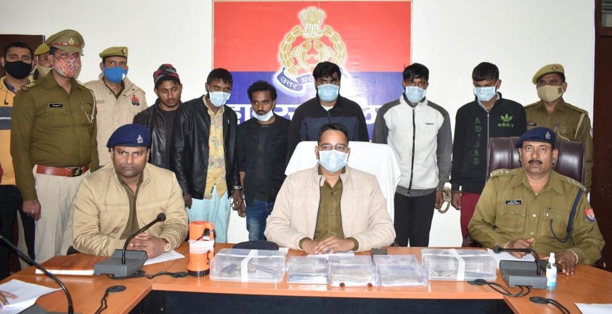 Hathras: Six vicious crooks who carried out robbery incidents arrested