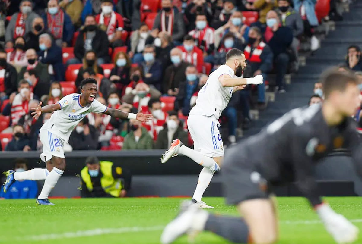 La Liga: Karim Benzema scores Magical Goal For Real Madrid against Athletic Bilbao; Watch Video