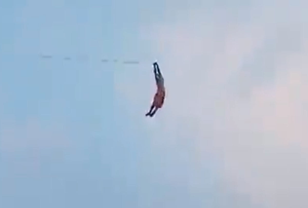 man lifted into the air by giant kite at jaffna srilanka video goes viral on social media