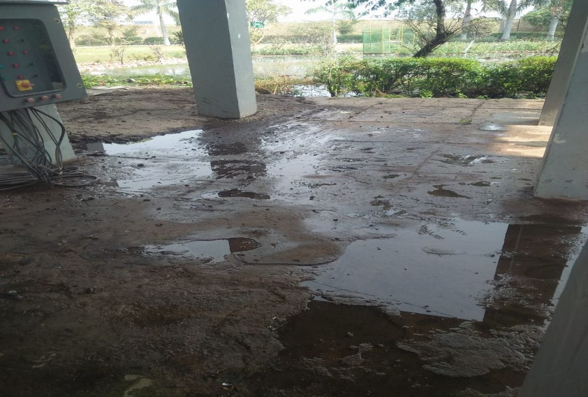Wabag Company Employees Open Sewage Treatment Plant In Office