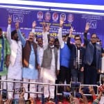Prayagraj News :  पटेल संस्थान में बसपा की रैली को संबोधित करते बसपा के राष्ट्रीय महासचिव सतीशचंद्र मिश्र।