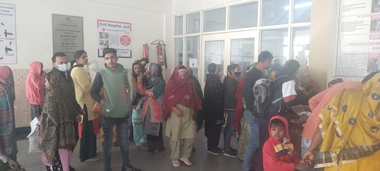 Admission will not be available in civil hospital without vaccination certificate