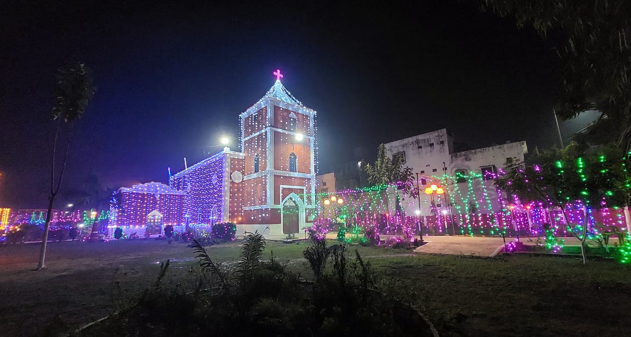 Celebrations started in church, prayer at 10 am