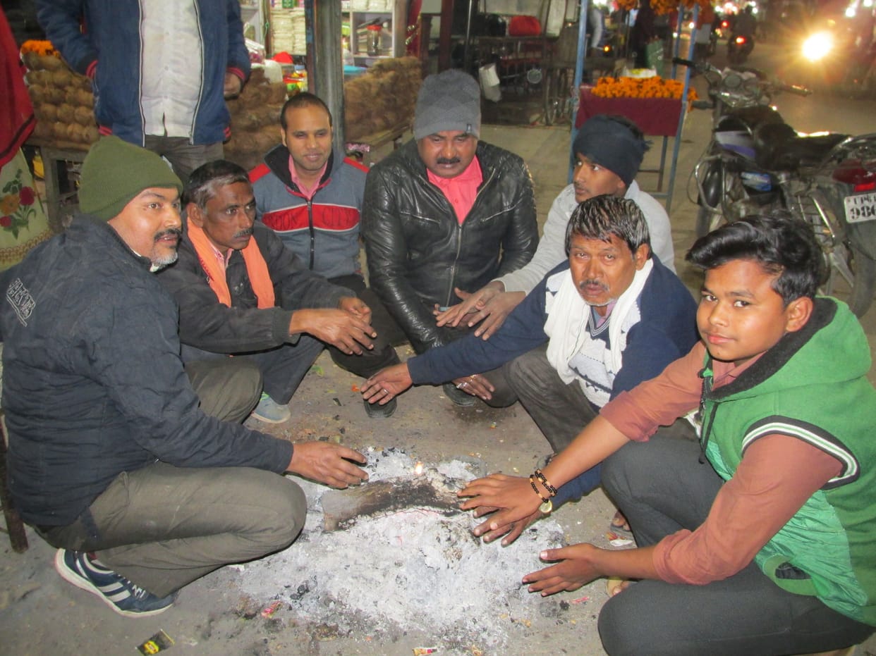 The night shelter is empty, the night is being cut under the flyover