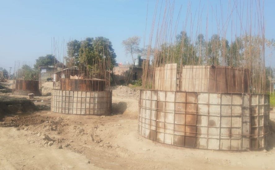 Construction of bridge over Gangan and Katani river started