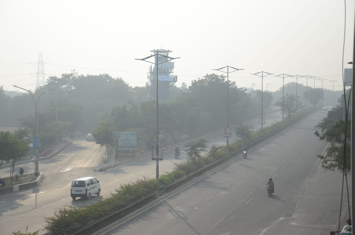 Noida, the second most polluted in the country, reached the very severe category
