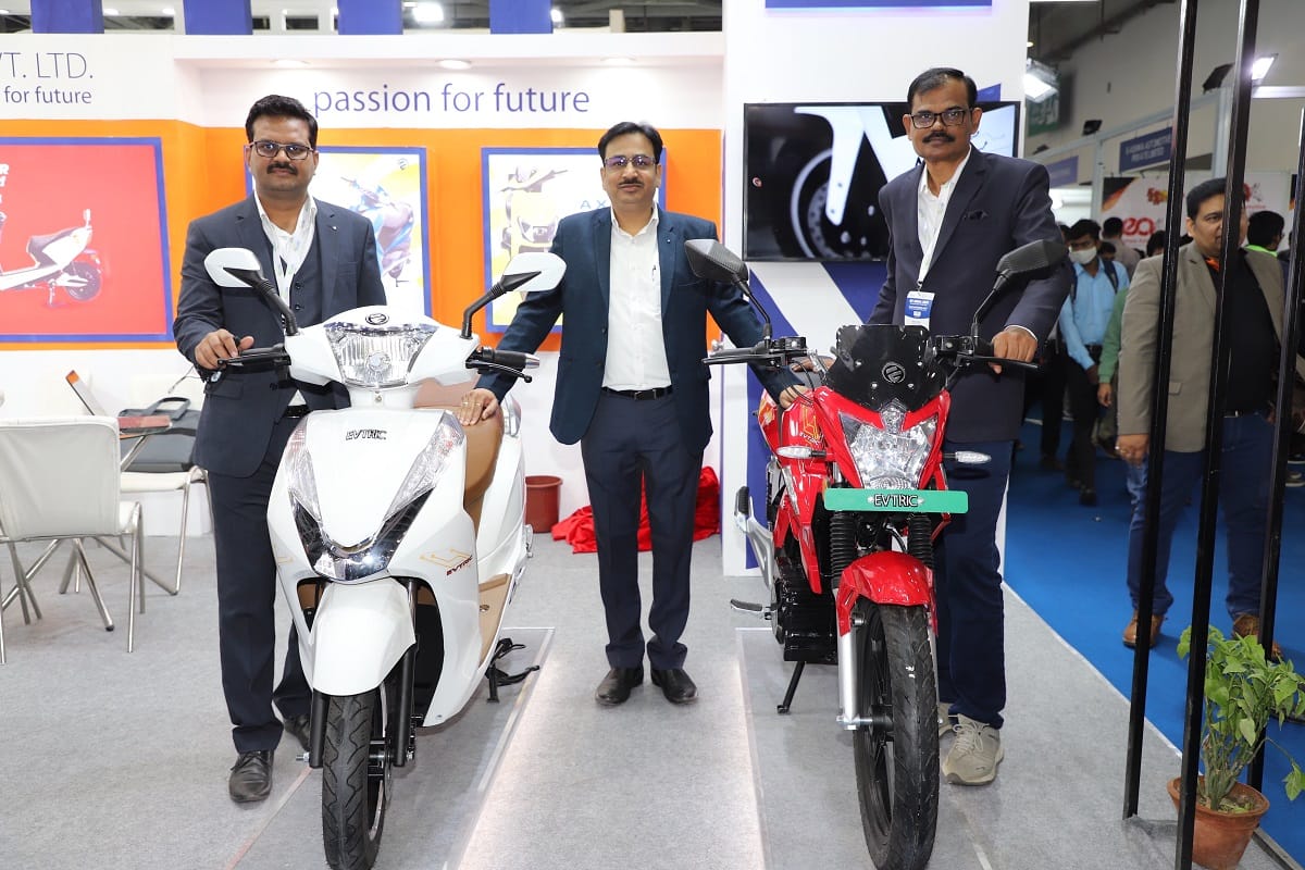 Evtric Motors high-speed electric two-wheelers unveiled at EV India Expo 2021