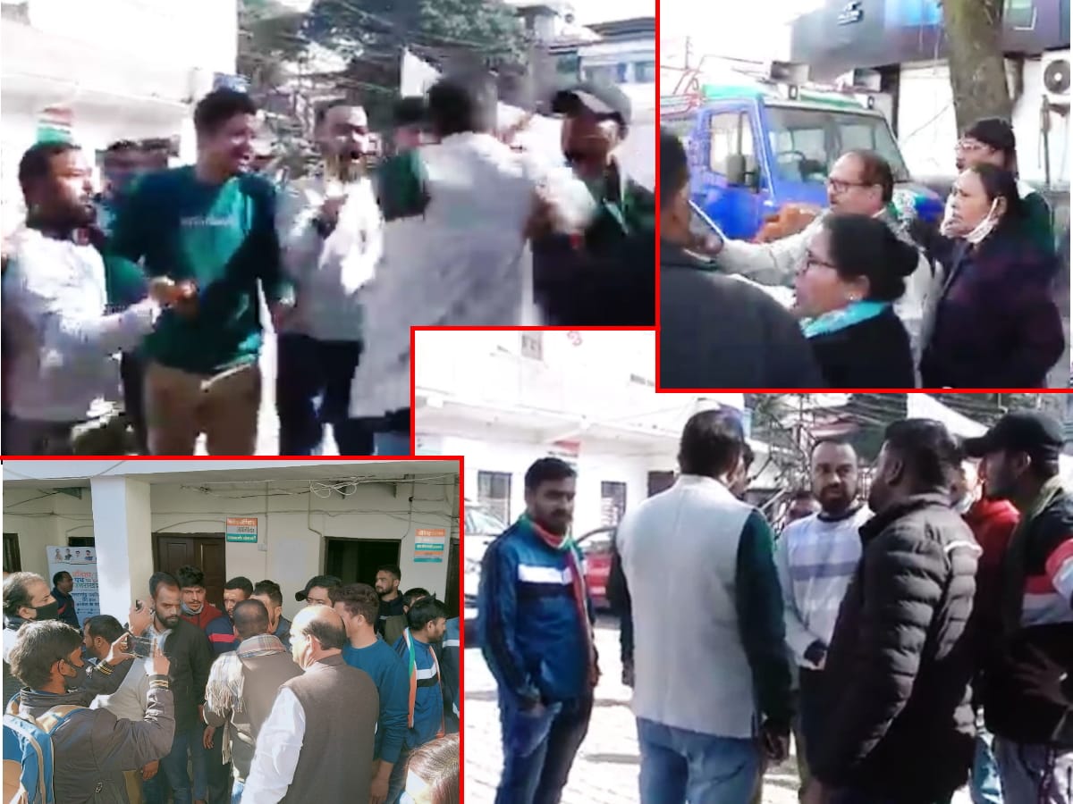 uttarakhand election 2022: After the tweet of former Chief Minister Harish Rawat, congress worker clashed, beaten leader
