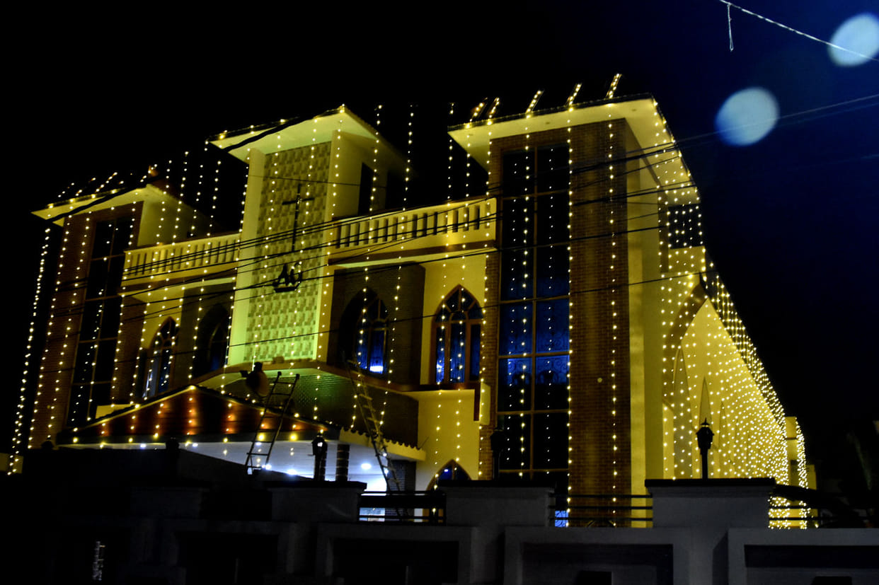 Church decorated to welcome Jesus Christ