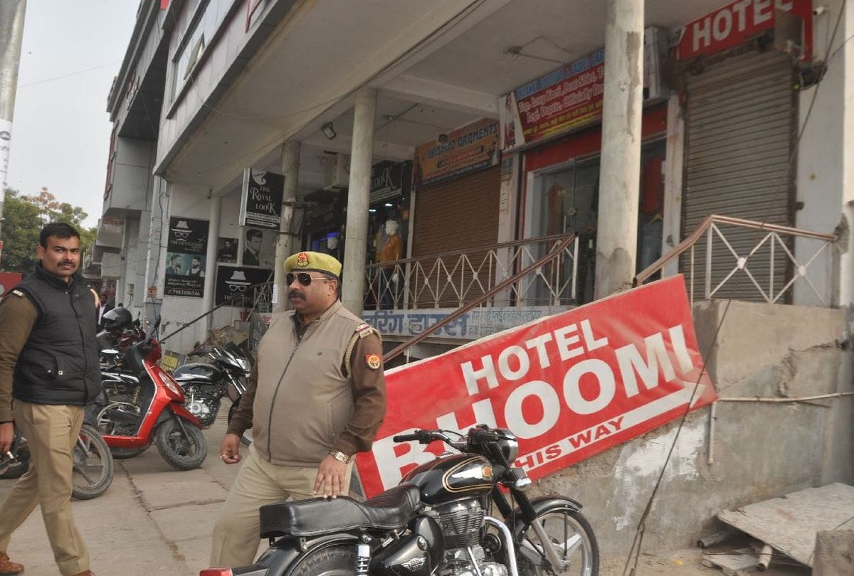 Police raided the hotel on information about sex racket in agra