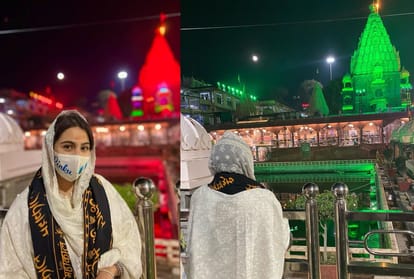 Atrani Re Sara Ali Khan reaches Mahakal temple in Ujjain seeks blessings for the success of the film