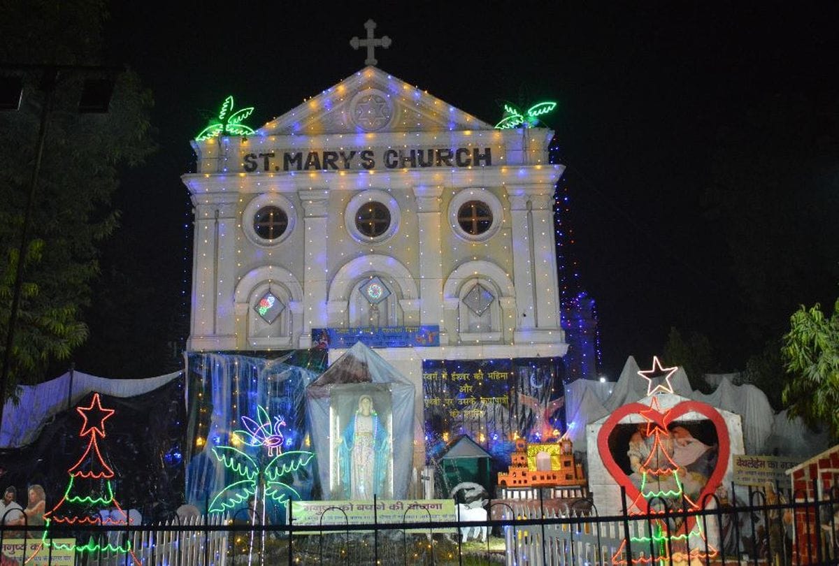 christmas 2021 celebration in agra church