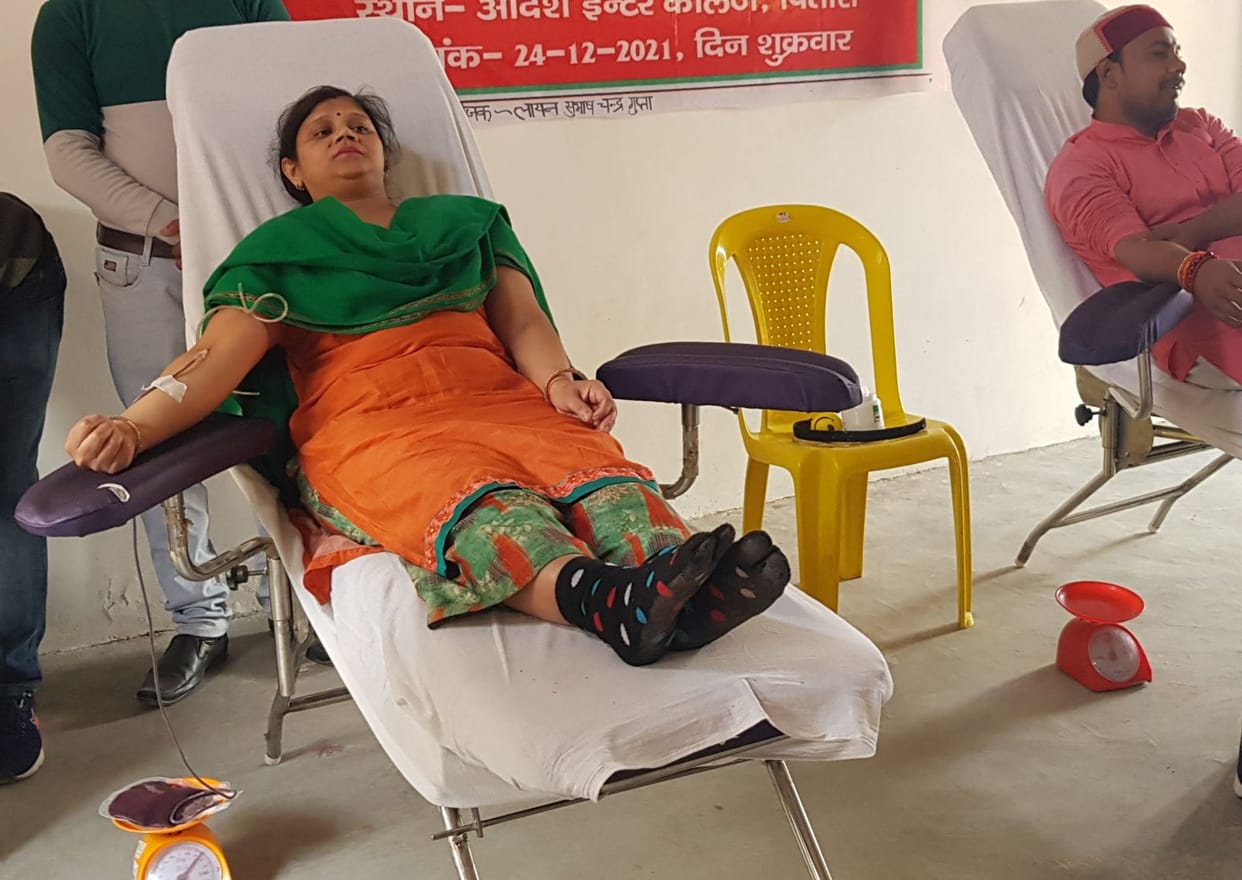 51 Mahadanis donated blood in the camp