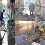 बागपत के मलकपुर गांव में जलभराव की समस्या। फोटो- राजदीप तोमर