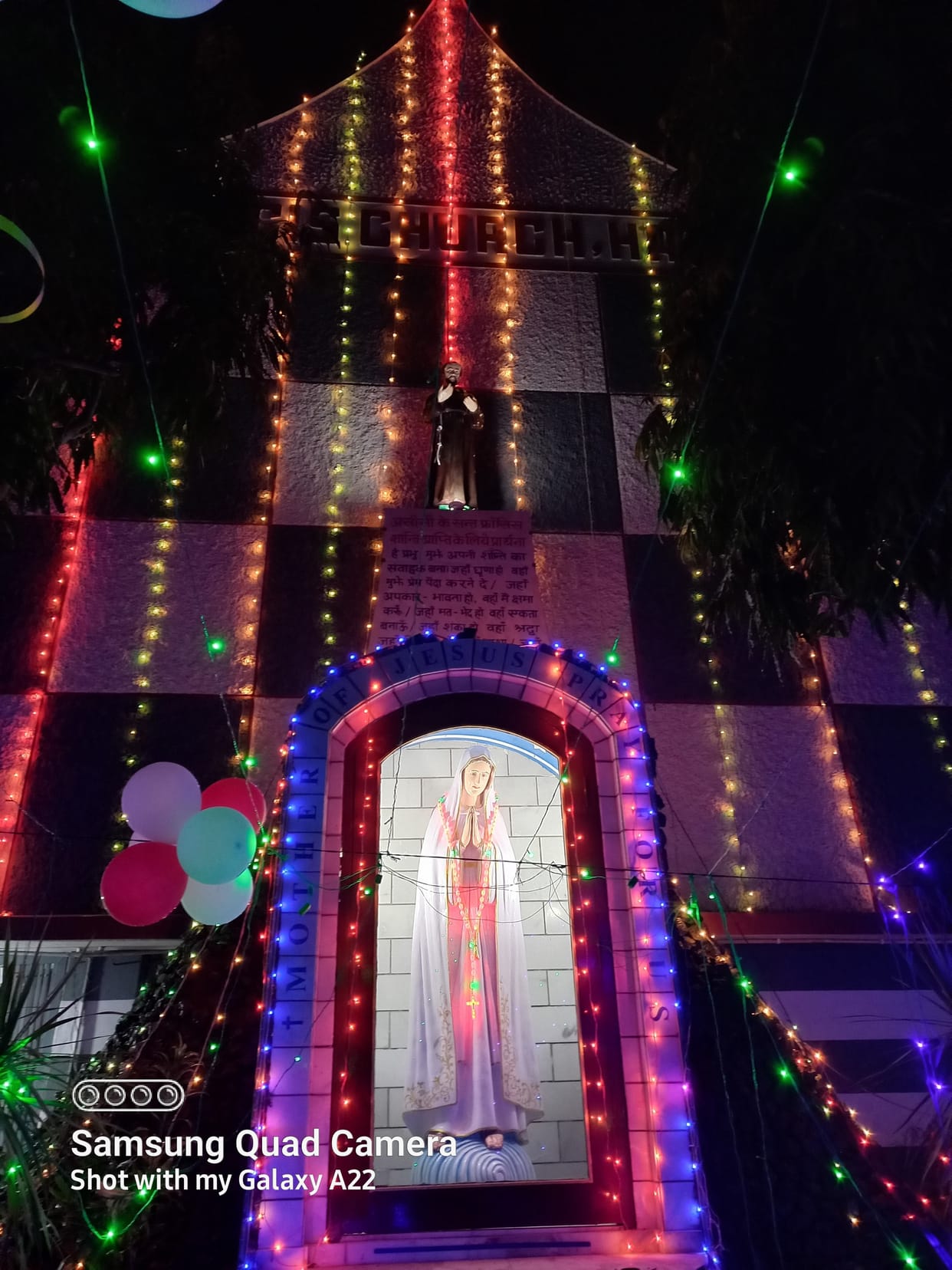 Hathras: Church lit up with lights, message given to share happiness