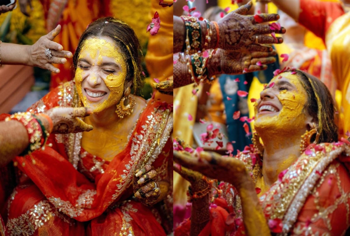 ankita lokhande share her haldi ceremony pics with husband vicky jain see photos
