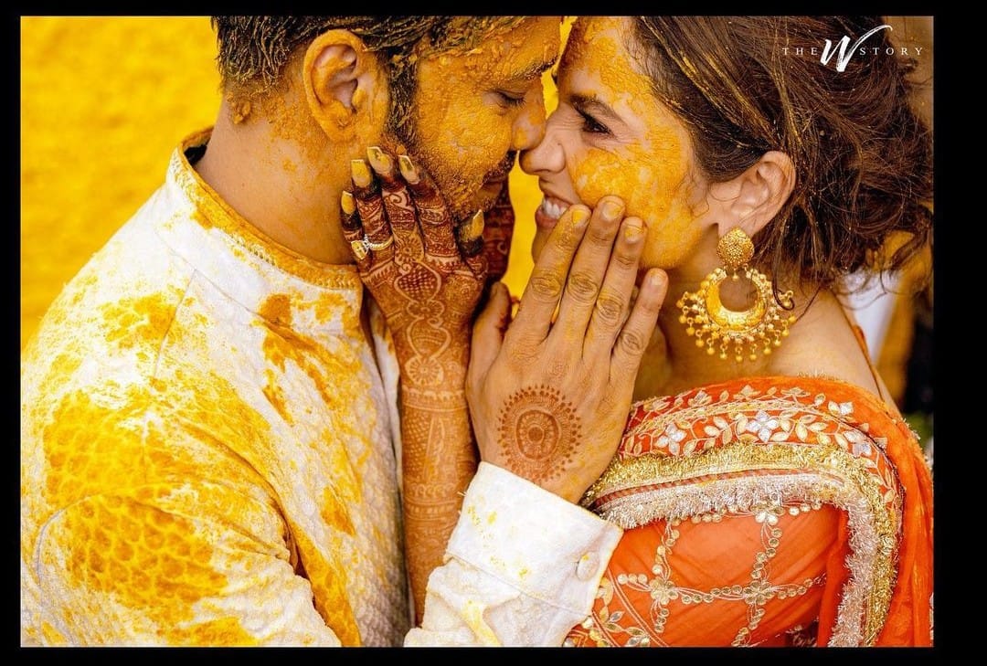 ankita lokhande share her haldi ceremony pics with husband vicky jain see photos