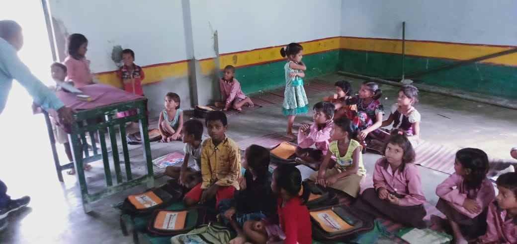 students sit in chatia