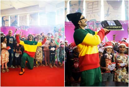 Merry Christmas 2021: Ranveer Singh celebrated Christmas with children in Mumbai had a great time at the special screening of '83'