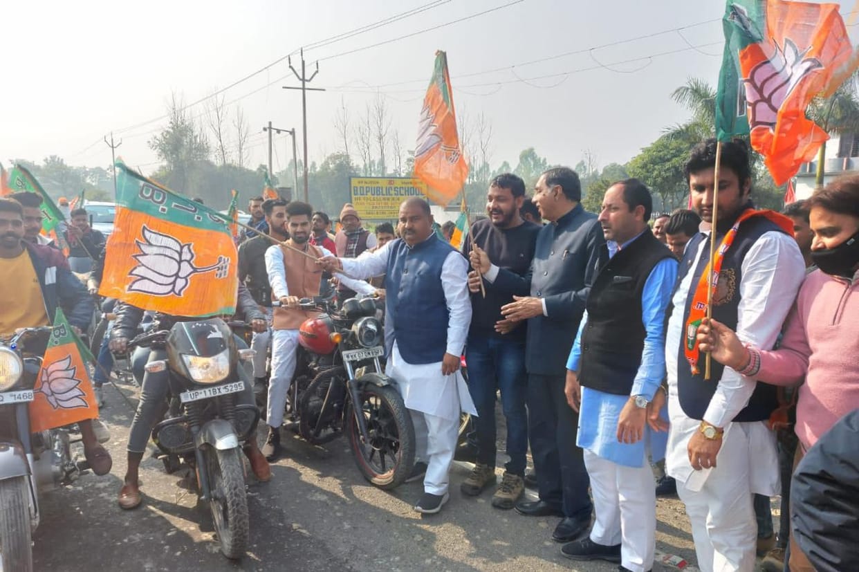 Emotional remembrance on the birth anniversary of Atal ji, took out a bike rally