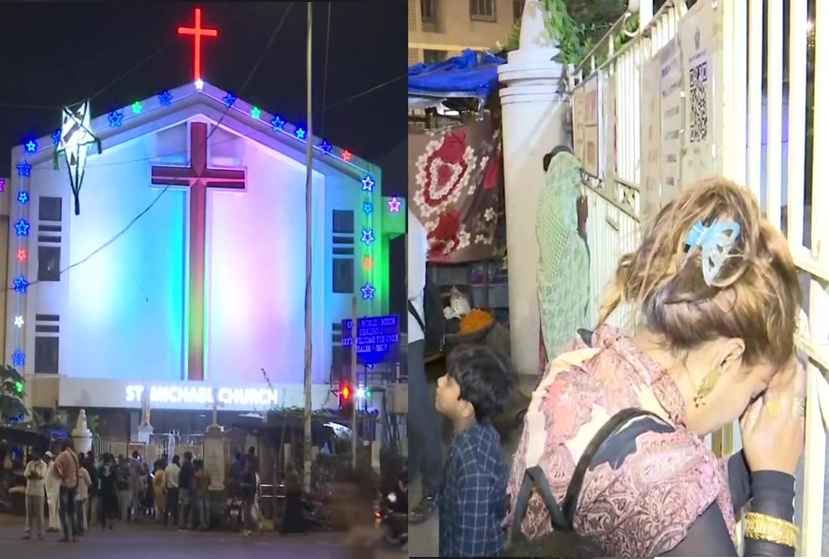 Midnight prayers started in churches on the occasion of Christmas see pictures and check all updates