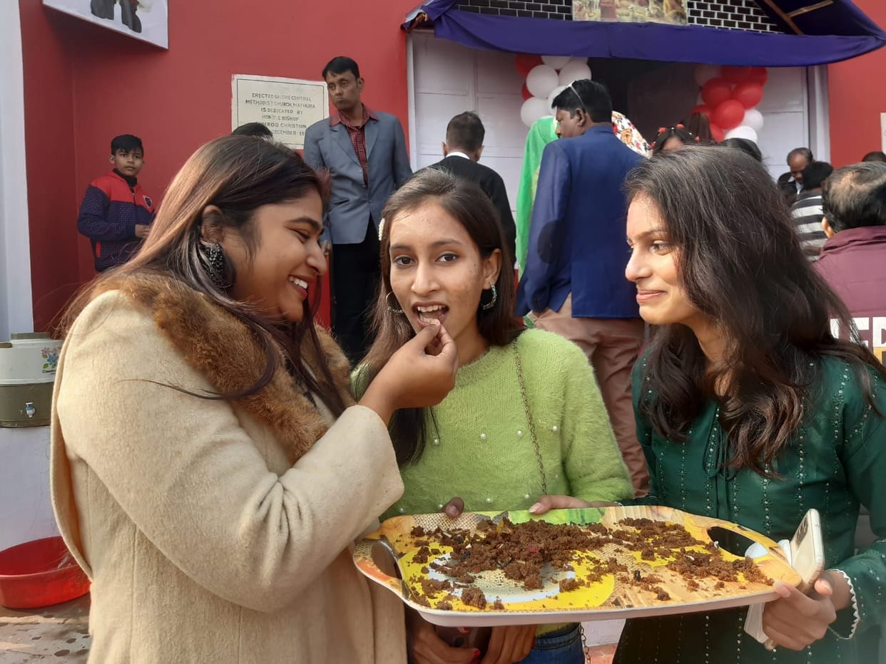 Mathura: Christmas celebrated with enthusiasm, enthusiasm in the city of Dharma