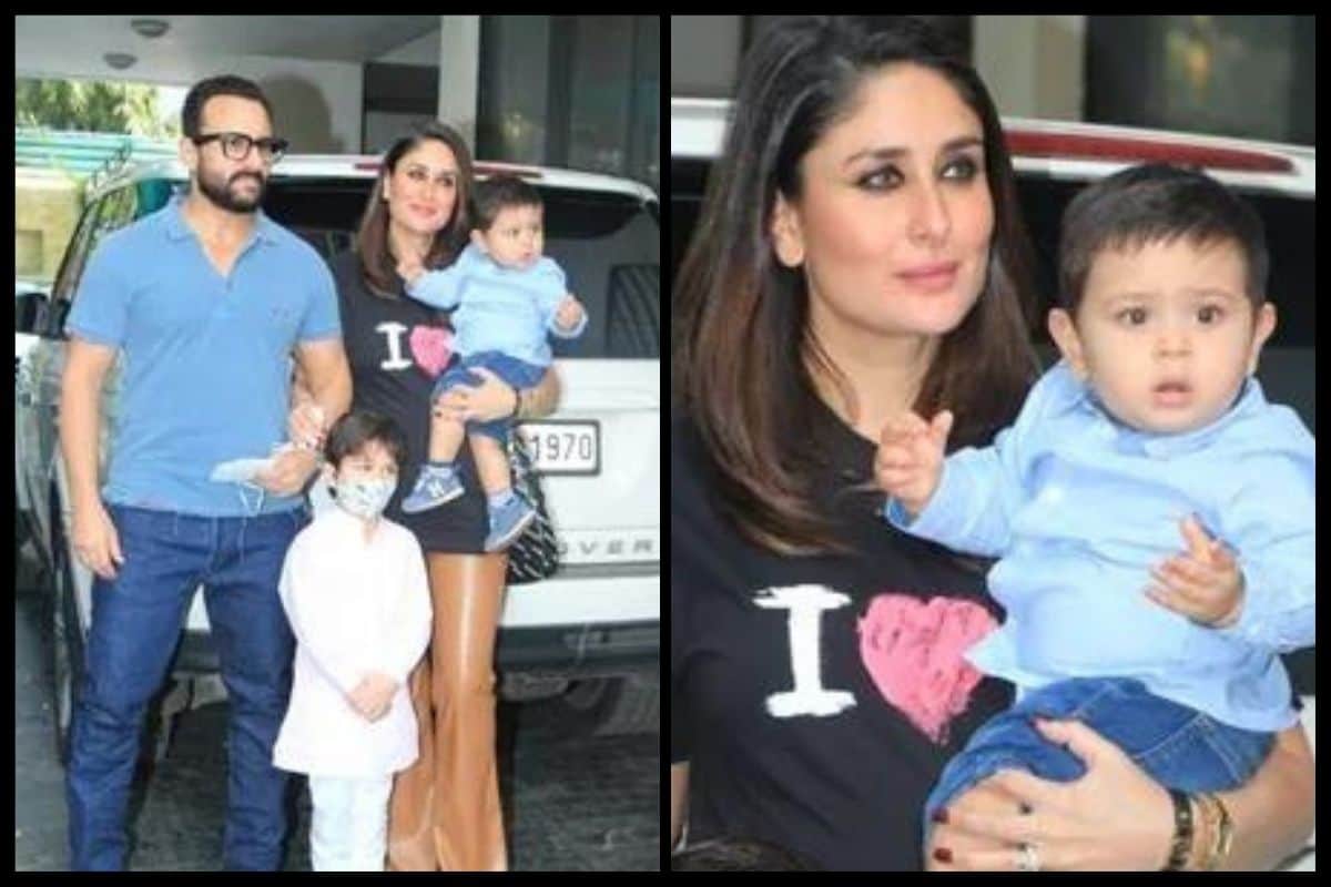 Kareena kapoor khan Saif ali khan Taimur and Jeh step out for Christmas lunch after her covid recovery