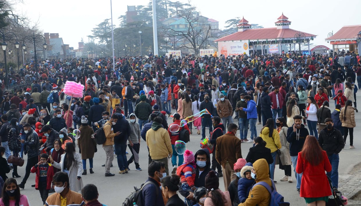 Flood of tourists on Christmas