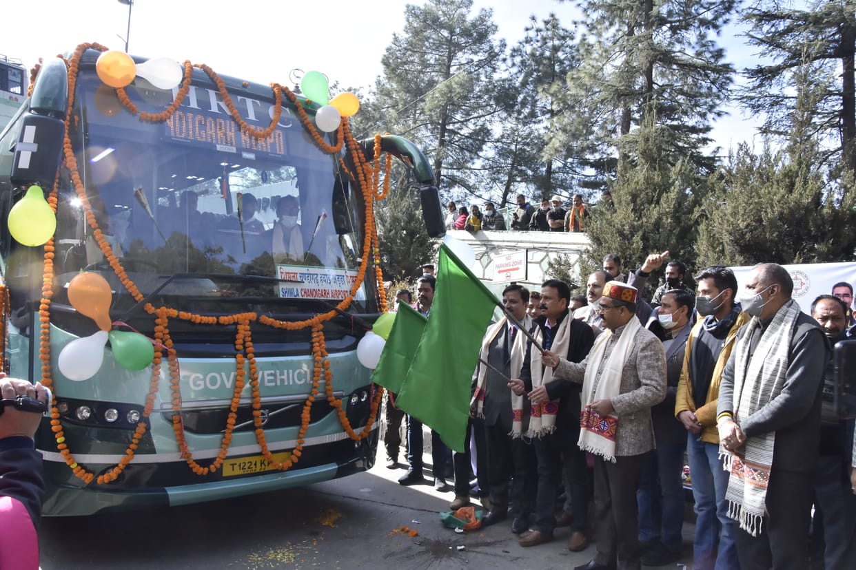 Volvo service started from Shimla to Chandigarh airport