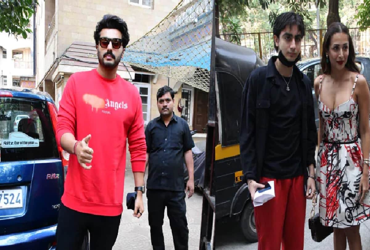 Arjun joins Malaika her son for Christmas lunch See pics