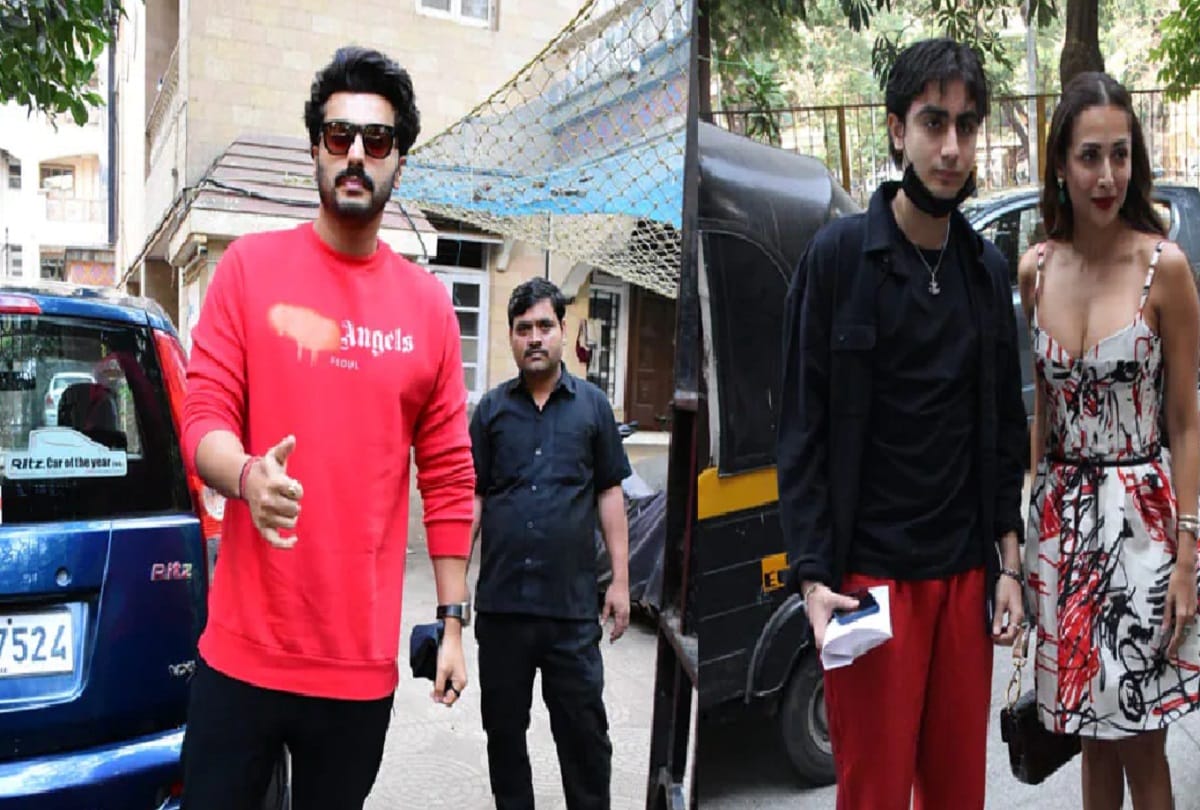 Arjun joins Malaika her son for Christmas lunch See pics