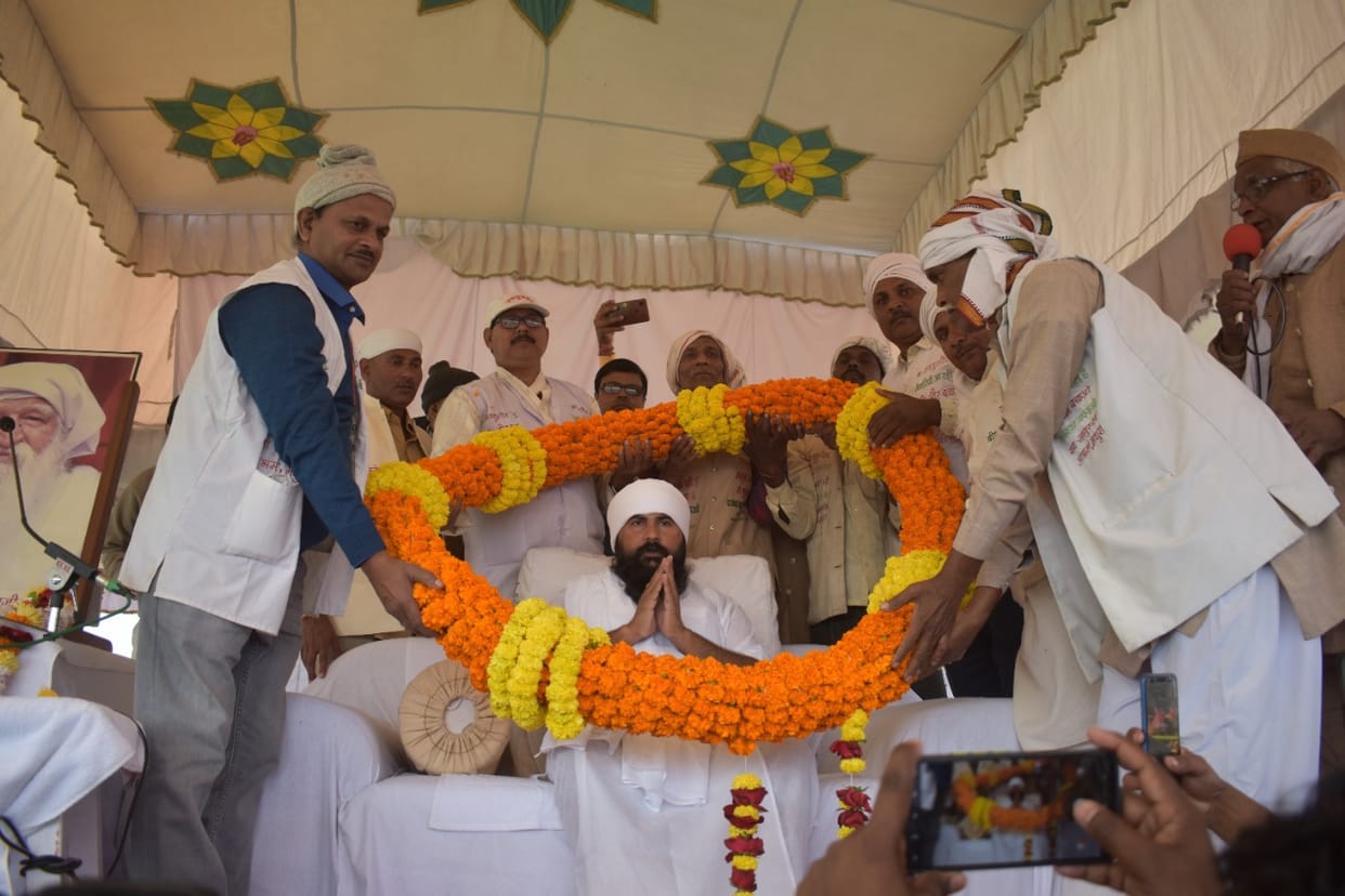 Devotees gathered in the celebration of Jai Gurudev