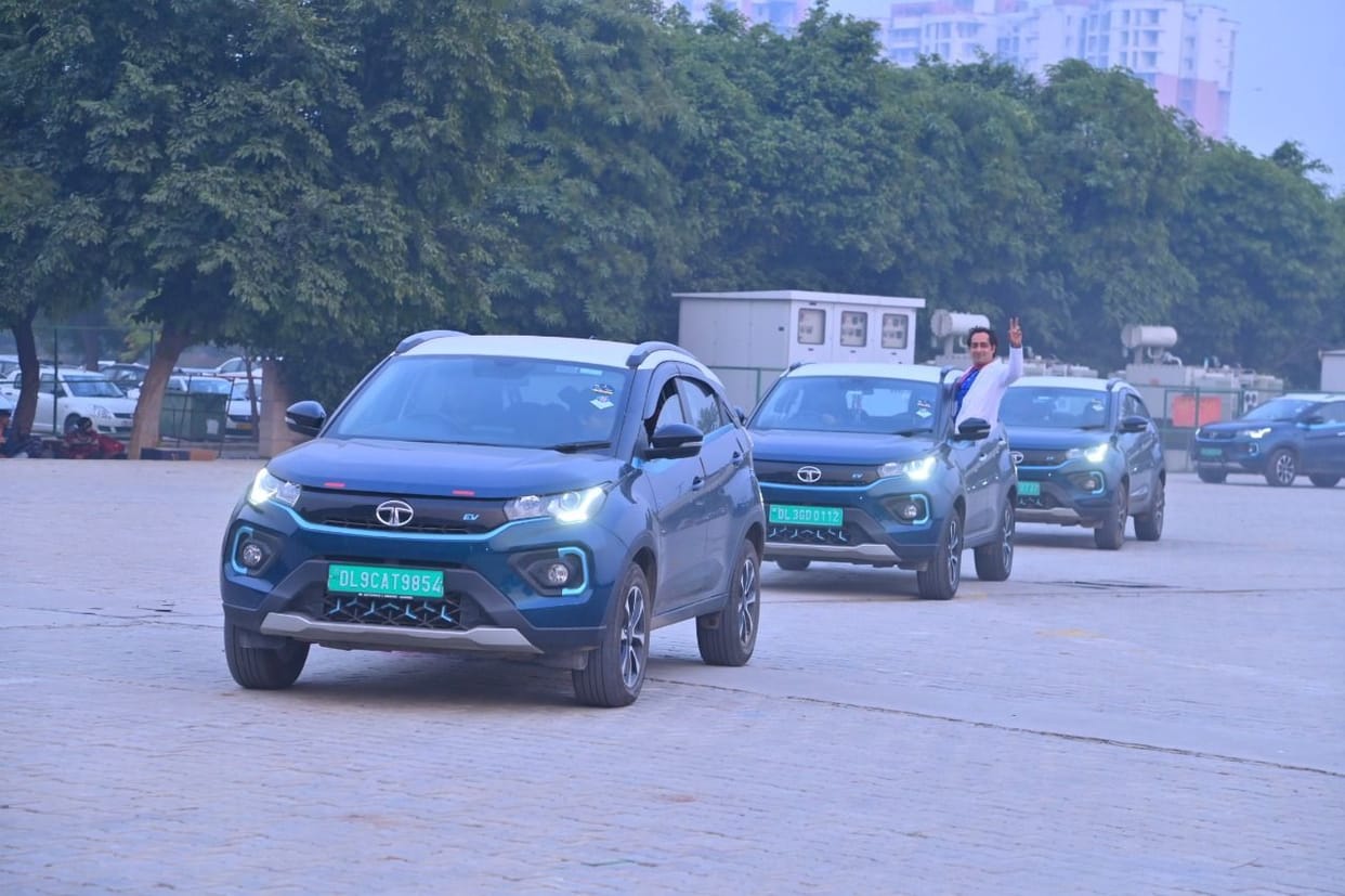 Electric vehicles rally from Vrindavan to Greater Noida