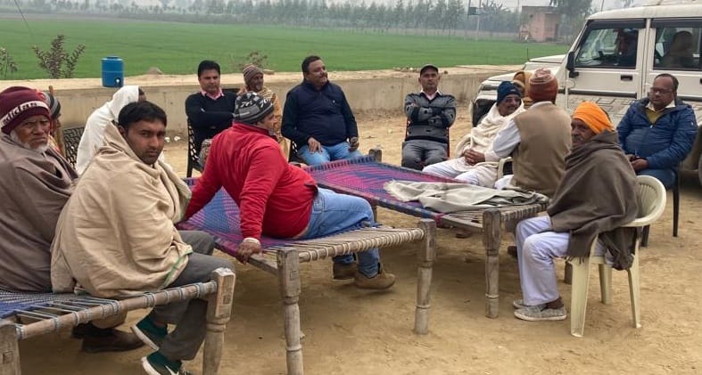 NHI officials reached on dharna among farmers