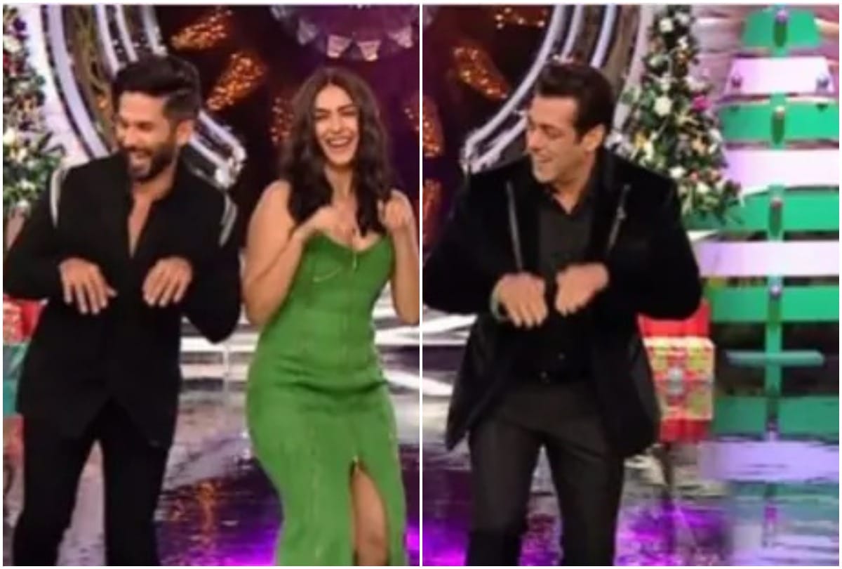 Salman dances with Shahid Kapoor asks him to teach him agal bagal step