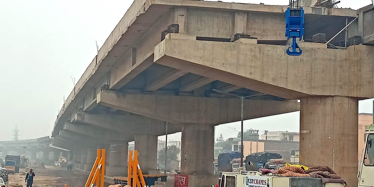 In the new year, the journey will be pleasant after the completion of the construction of the elevated bridge.