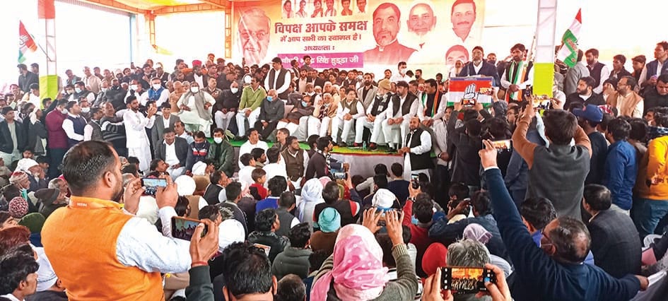 Rail will run in Mewat as soon as Congress rule comes, 'opposition program in front of you' organized in grain market