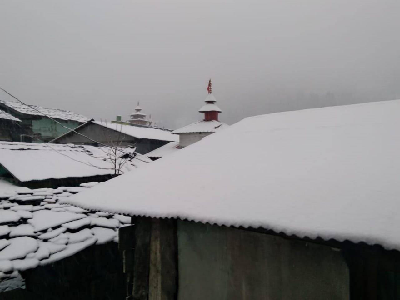 uttarakhand weather update today news: snowfall in chardham today, see photos