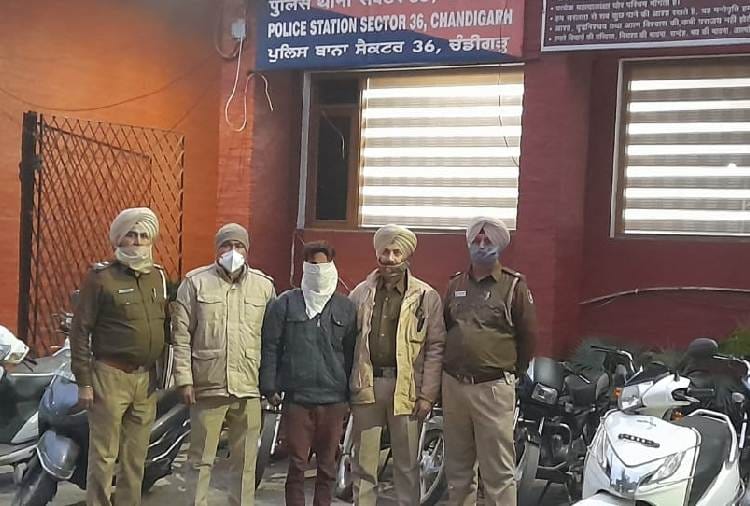 Police caught thief with 12 vehicles in Chandigarh