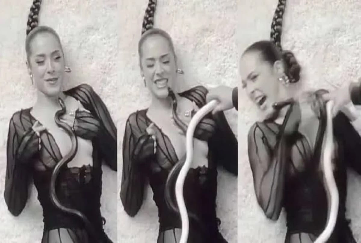 Maeta: After Salman american singer Maeta was bitten by a snake while shooting video went viral on internet