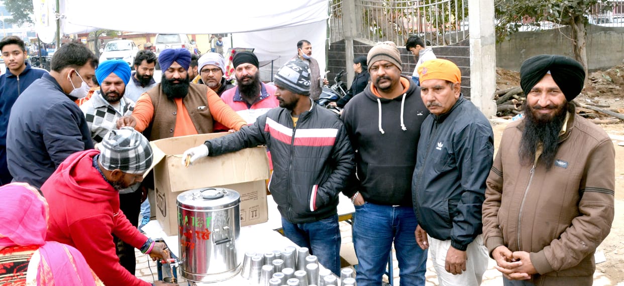 Companions set up tea-biscuit anchors